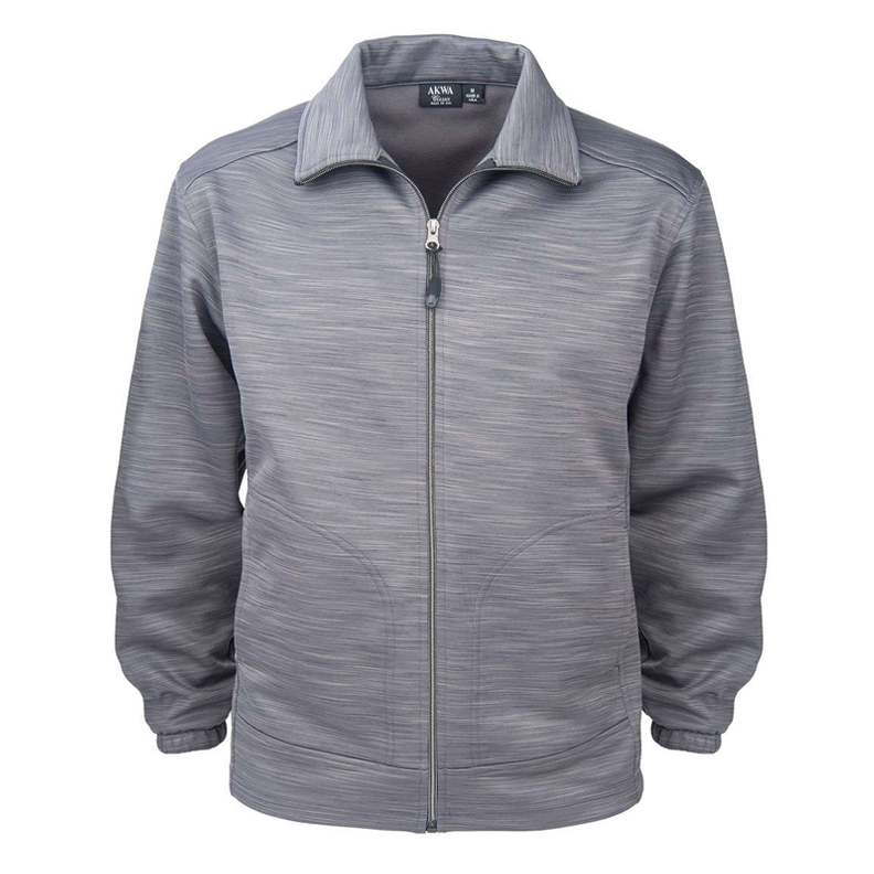 Akwa USA Made Tiger Stripe Full Zip Fleece Jacket