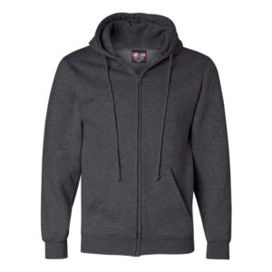 Bayside USA Made Full Zip Hooded Sweatshirt