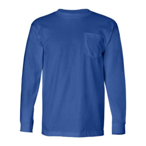 Bayside USA Made Long Sleeve Pocket T-Shirt