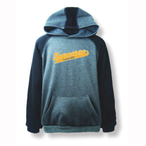 USA Made Two-tone Hooded Sweatshirt