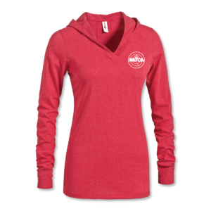 USA Made Ladies Hooded Jersey T-shirt