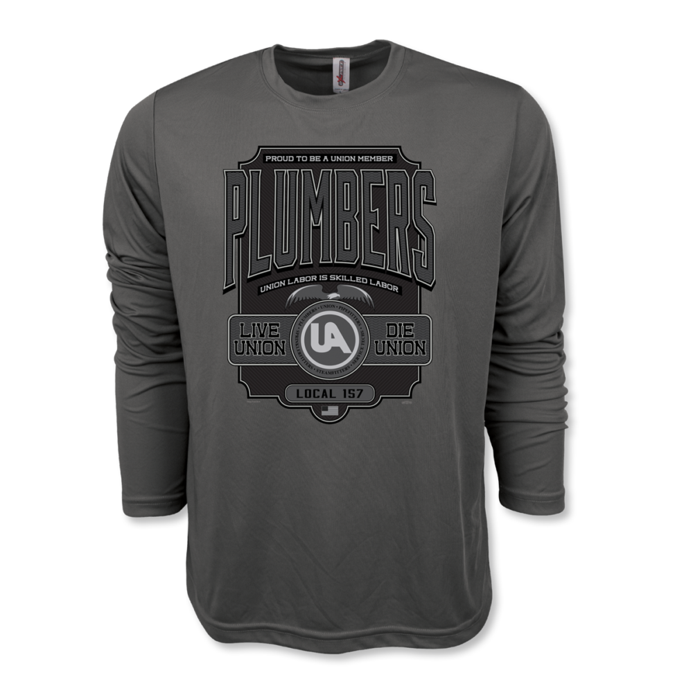 Usa Made Moisture Wicking Long Sleeve T-Shirt