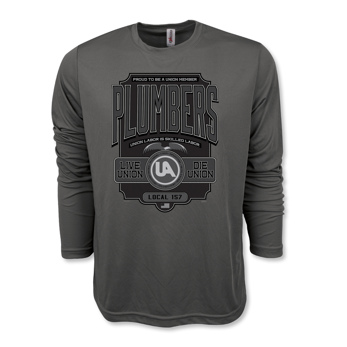 USA Made Moisture Wicking Long Sleeve T-shirt | Image Pointe