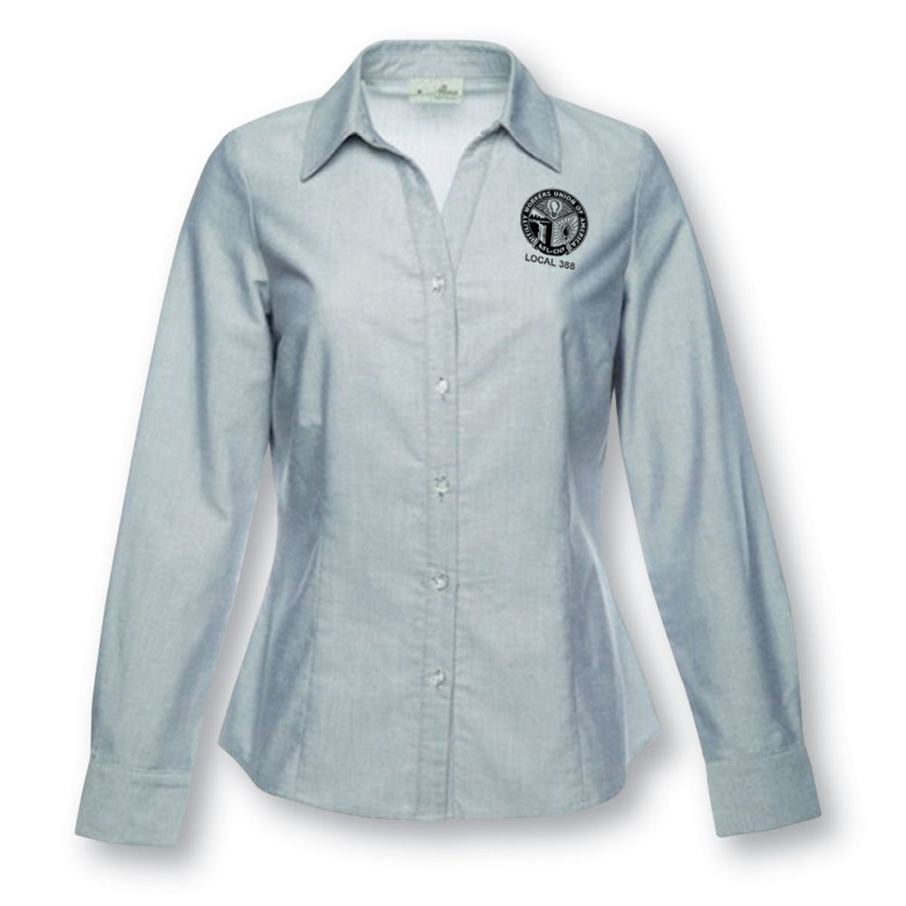 Usa Made Ladies Button Down Shirt