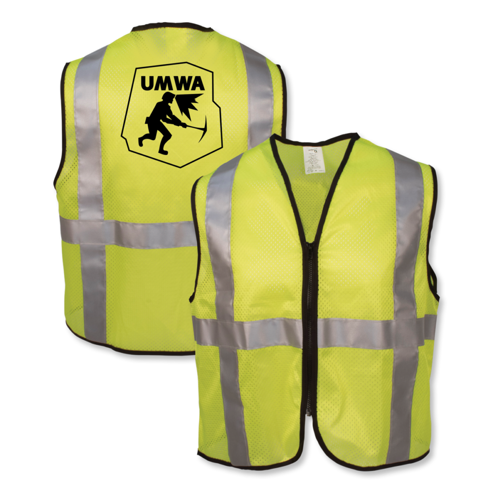 Union Made Full Zip Safety Vest
