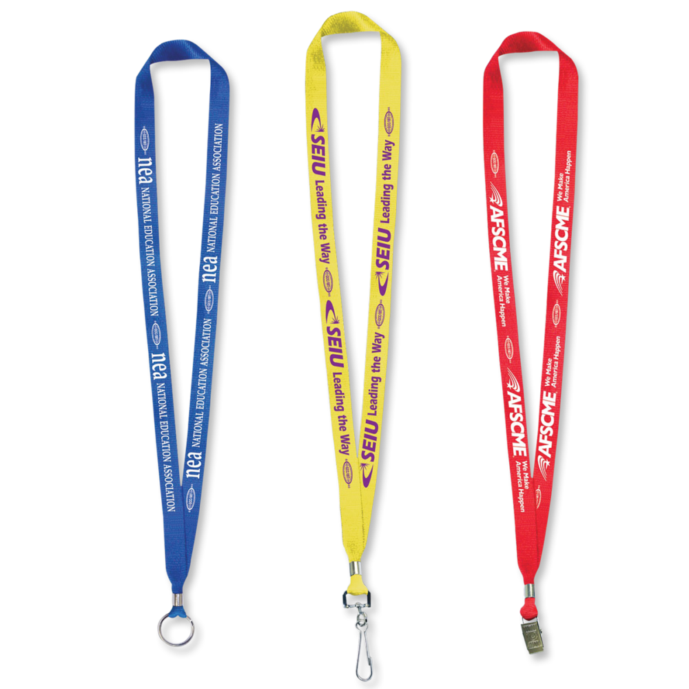 Union Made Polyester Lanyards