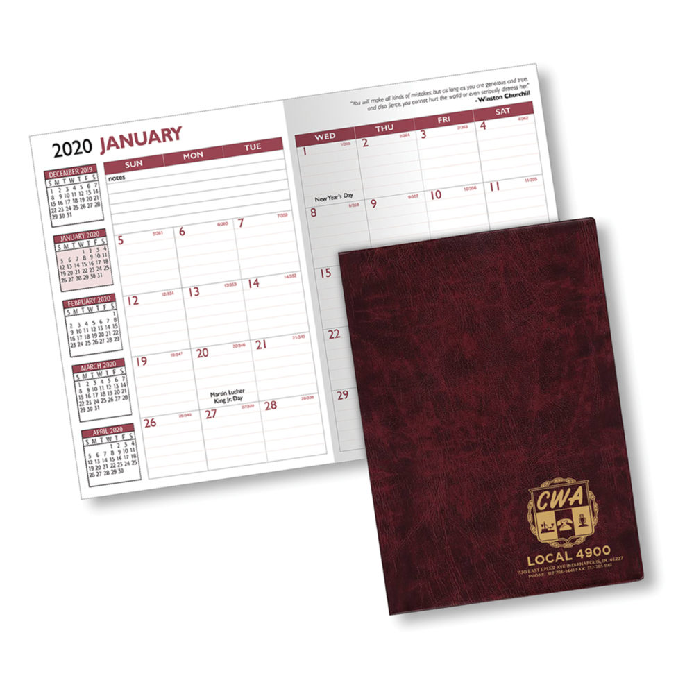 Union Made Executive Vinyl Monthly Planner