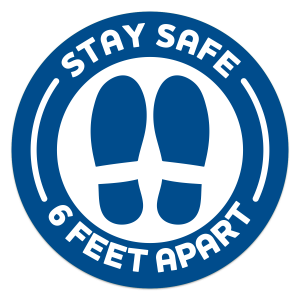 595901 Stay Safe Carpet Decals