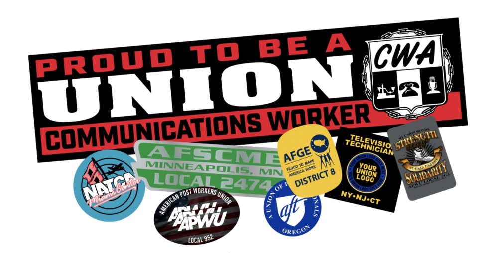 Union-Made Hard Hat Decals