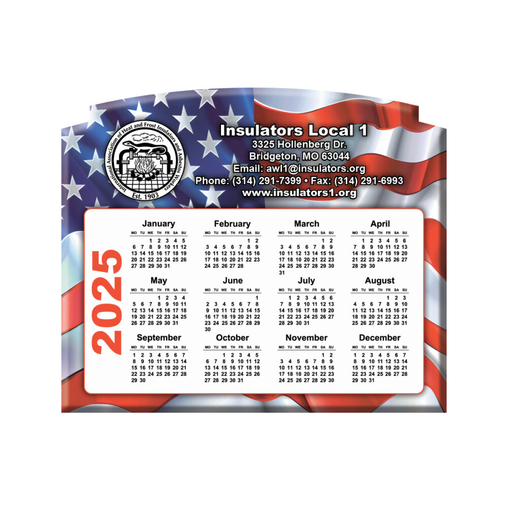 Union Made Magnet Calendar