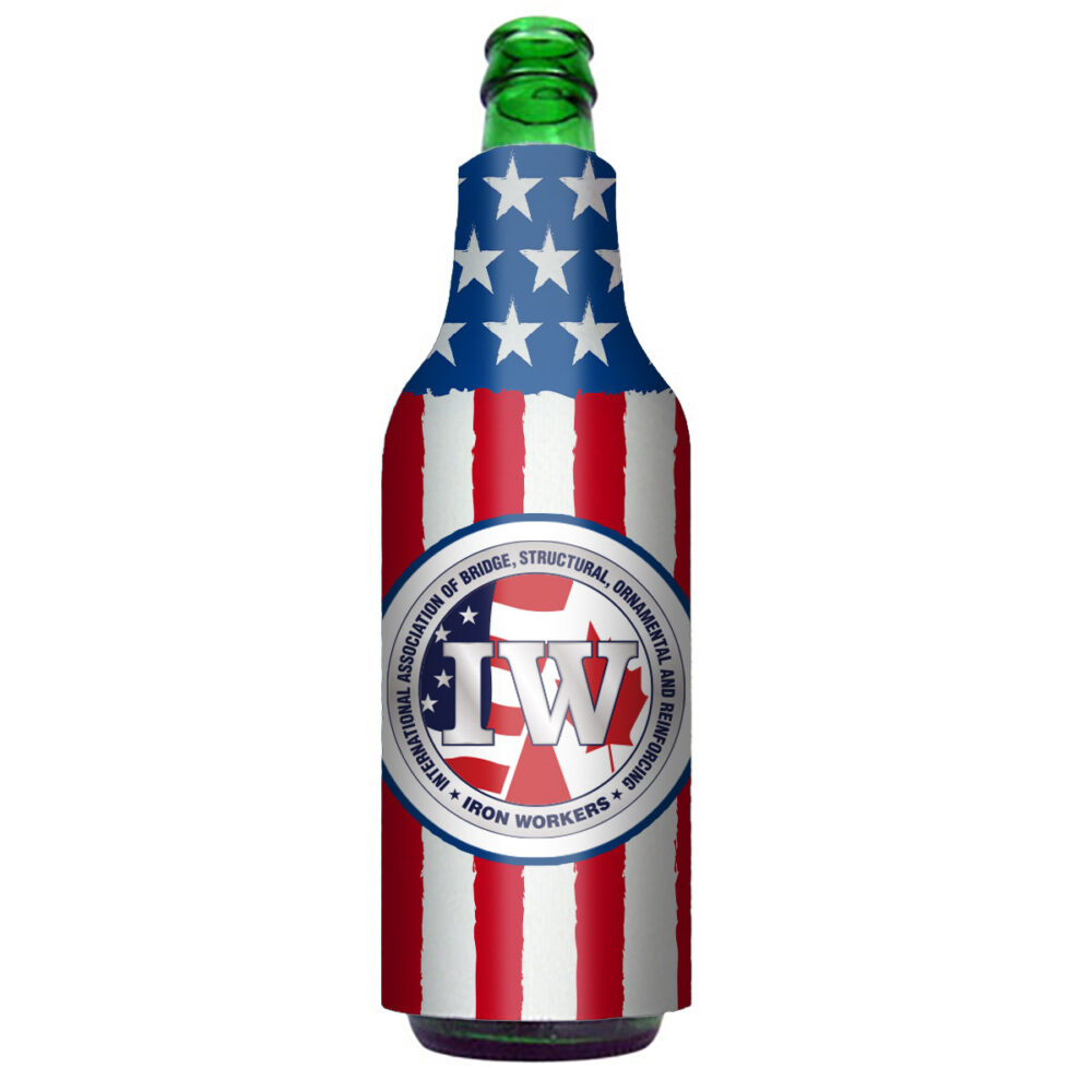 Usa Made Slide Over Bottle Koozie