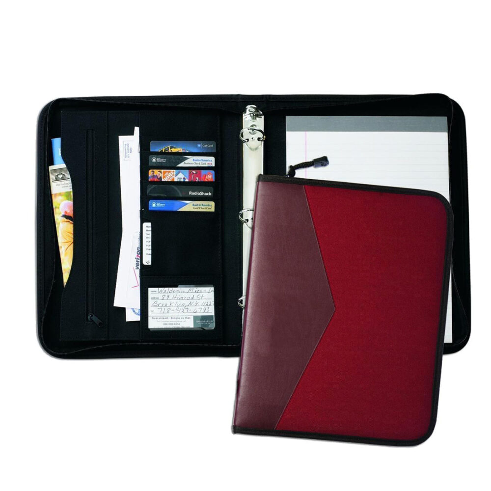 Union Made Two-Tone 1&Quot; Zipper Ring Binder