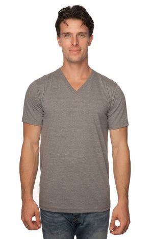 Royal Apparel USA Made Unisex 50/50 Blend V-Neck T-shirt